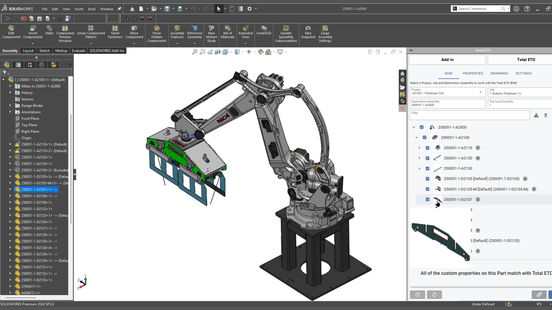 Total ETO — SolidWorks Integration